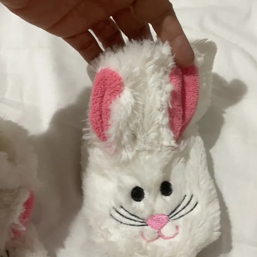 Hatley bunny pull on slipper boots nwot size 7
